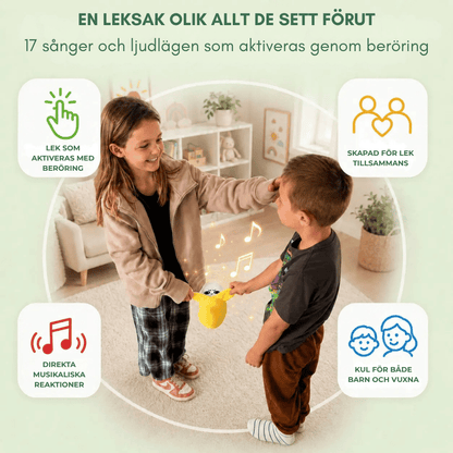 Plyschleksak med ny vågteknik™